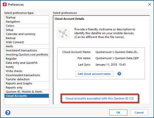 How To Edit Or Delete Your Cloud Datasets In Quicken For Windows